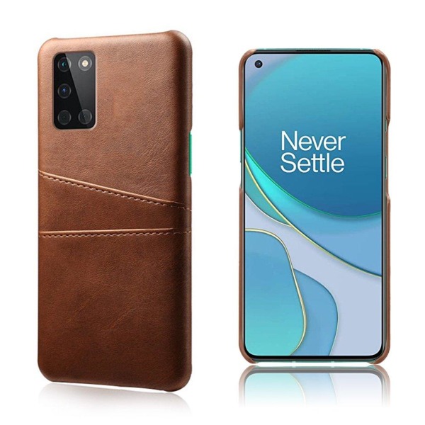 Dual Card case - OnePlus 8T - Brown Brown