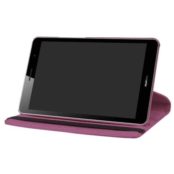 Huawei MediaPad T3 8.0 Etui med 360 grader roterende stand - Lilla Purple