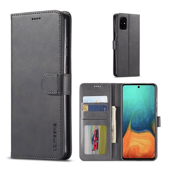 LC.IMEEKE Samsung Galaxy A51 5G Flip Etui - Sort Black