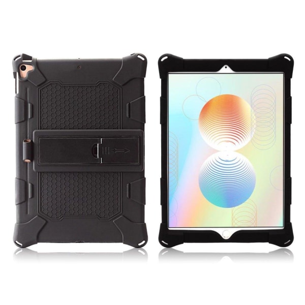 Geometrinen silikonikotelo iPad 10.2 (2019) ja iPad Air (2019) - Musta Black