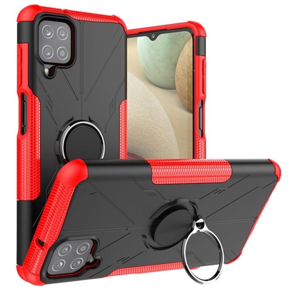 Kickstand-cover med magnetisk plade til Samsung Galaxy A12 5G - Red