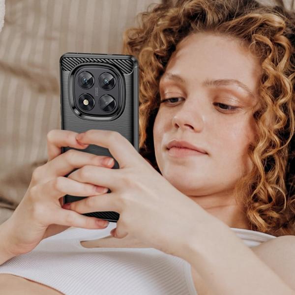 Carbon Flex Xiaomi Redmi Note 14 Pro 5G deksel - Svart Black