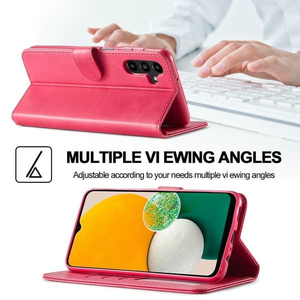 LC.IMEEKE Samsung Galaxy A14 Läppäkotelo - Pinkki Pink