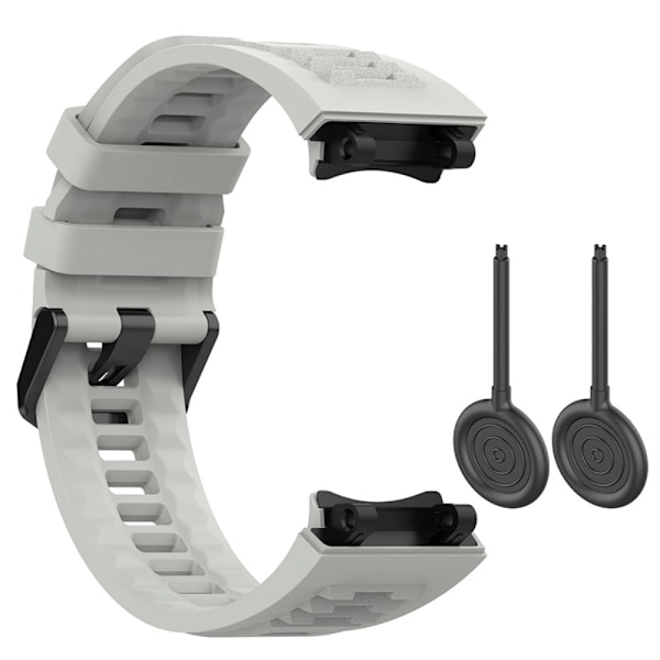 Amazfit T-Rex 2 klokkerem i silikon - Grå Silver grey