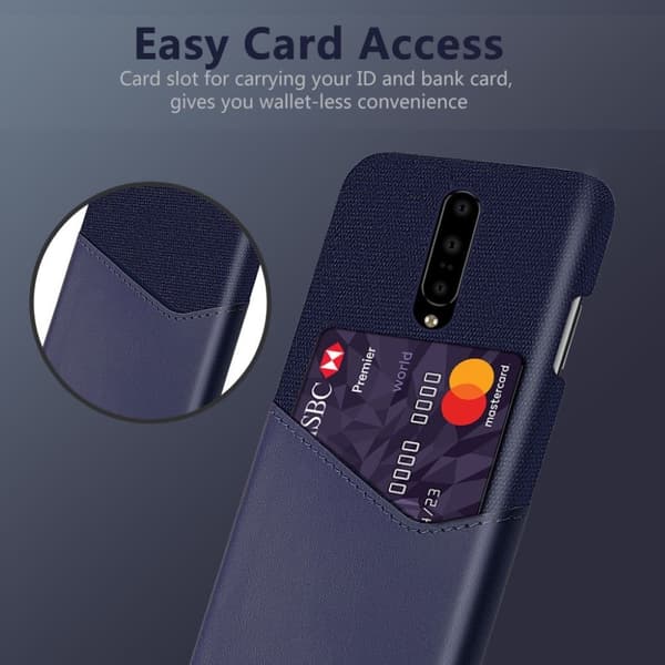 Bofink OnePlus 7 Pro Card cover - Blå Blue