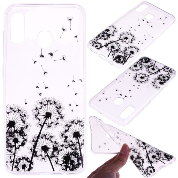 Huawei P30 Lite pattern case - Dandelion Black