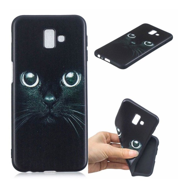 Samsung Galaxy J6 Plus (2018) patterned soft case - Cat Svart
