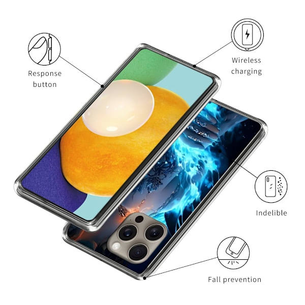 Vibe iPhone 16 Pro Max deksel - Fantasy-Landskap Blue