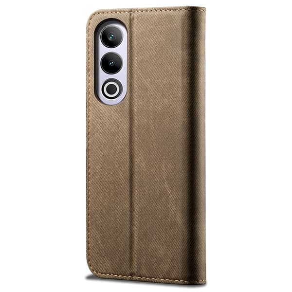 Jeans OnePlus Ace 3V flip case - Khaki Brown