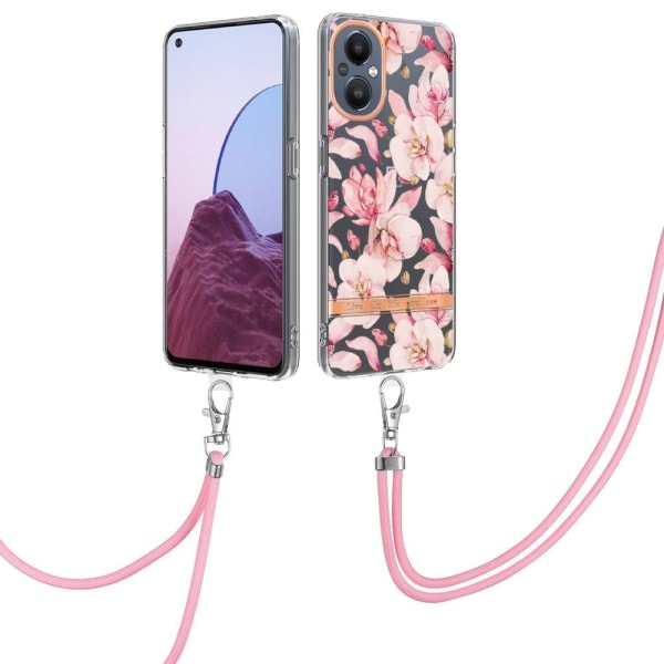 Slim and durable softcover with lanyard for OnePlus Nord N20 5G Pink