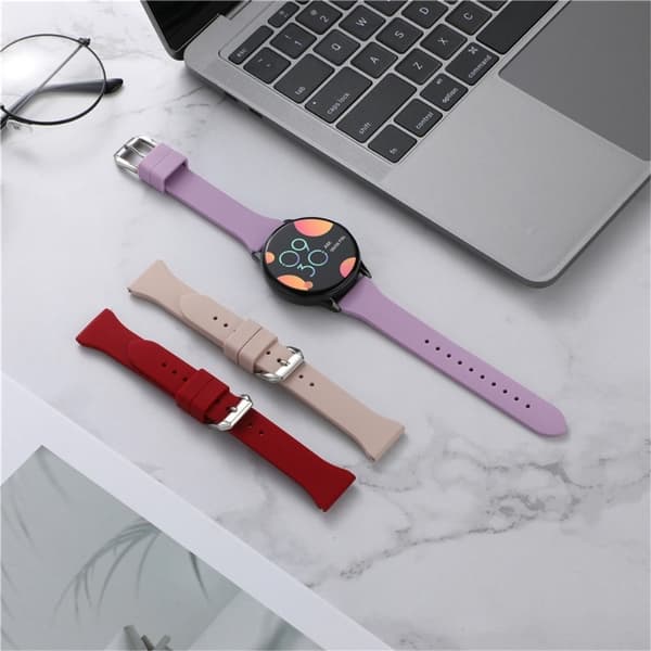 22 mm universal urrem i silikone - Lilla Purple