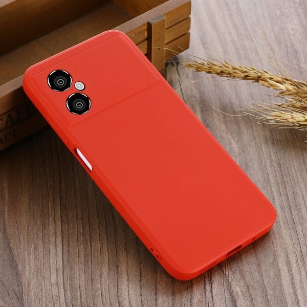 Matta nestesilikoninen kuori Xiaomi Poco M4 5G - Punainen Red