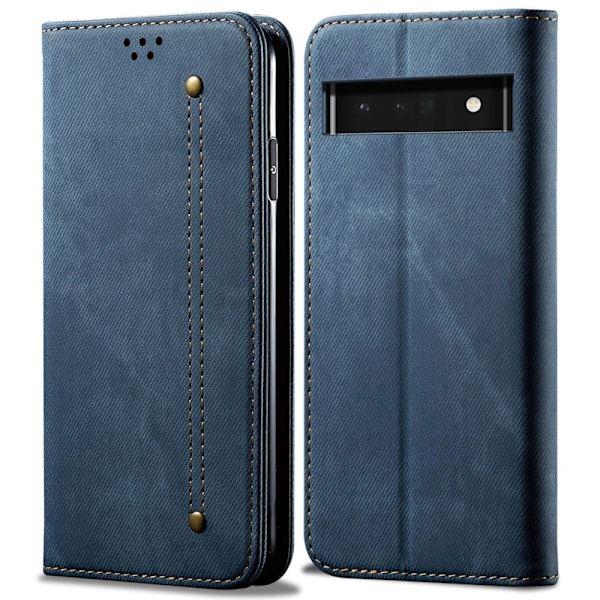 Jeans Google Pixel 6 Pro fodral - Blå Blå