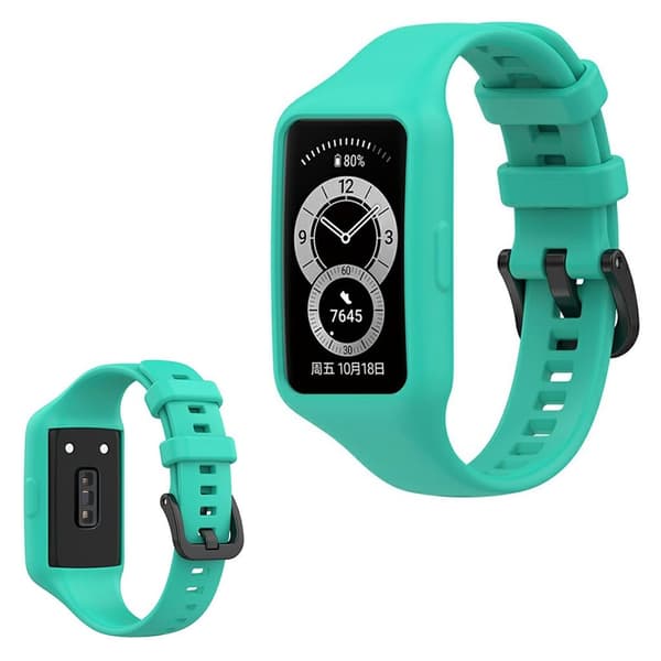 Honor Band 6 integrerat klockarmband i silikon - Blågrön Grön