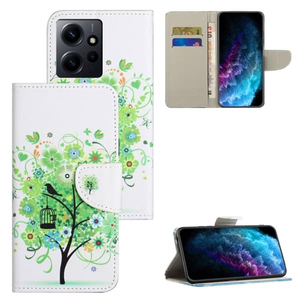 Wonderland Xiaomi Redmi Note 12 Flip Etui - Grønt Træ Green