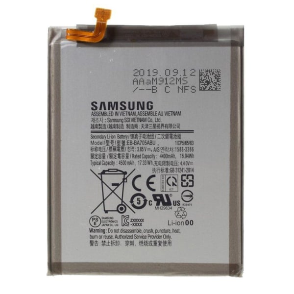 Samsung Galaxy A70 EB-BA705ABU 4500mAh battery Silvergrå