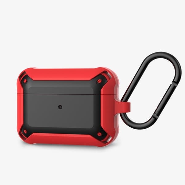 Airpods Pro hybrid-etui - Svart / Rød Red