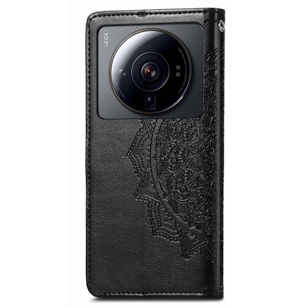 Mandala Xiaomi 12s Ultra Flip Etui - Sort Black