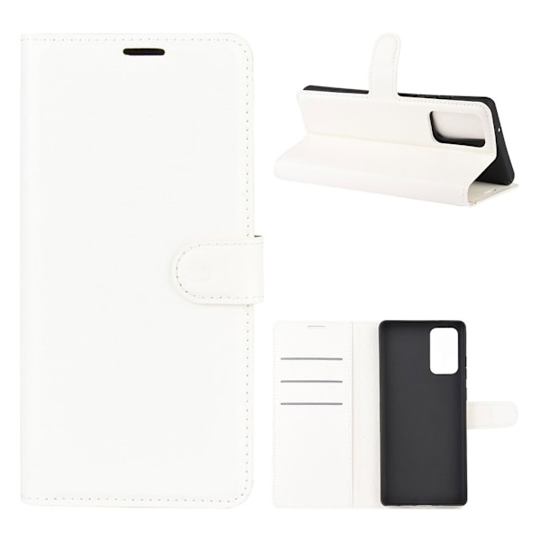 Classic Samsung Galaxy Note 20 flip etui - Hvit White