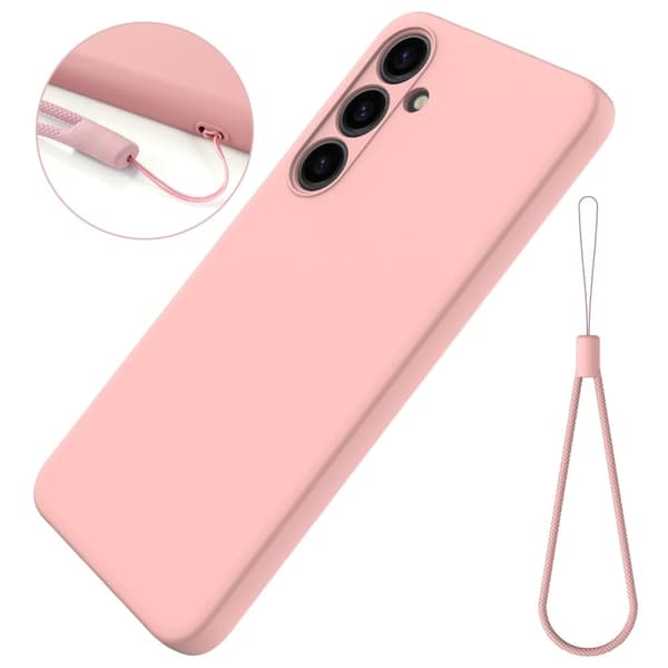 Matte Liquid Samsung Galaxy S24 Plus silikone cover - Pink Pink