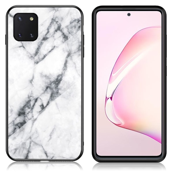 Fantasy Marble Samsung Galaxy Note 10 Lite kuoret - Valkoinen White