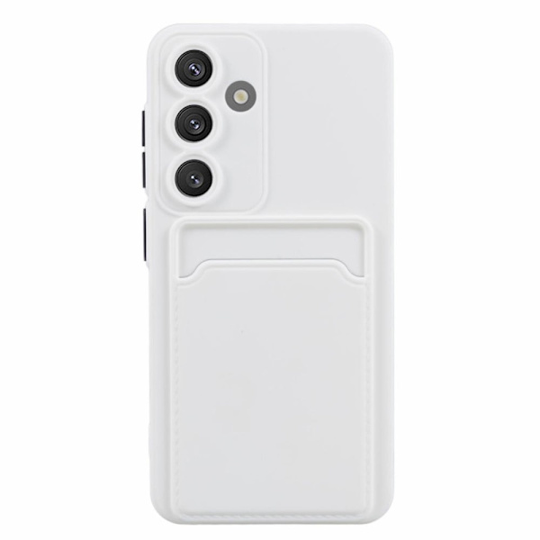 Samsung Galaxy A55 kuori korttipaikalla - Valkoinen White