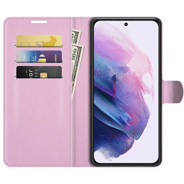 Classic Samsung Galaxy S22 Plus Flip Etui - Lyserød Pink