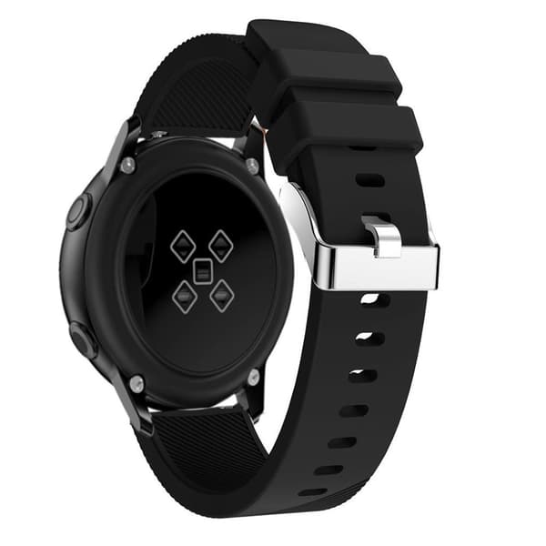 Samsung Galaxy Watch Active 20mm Silikon Klokkereim - Svart Black