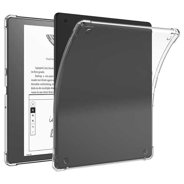 Amazon Kindle Scribe Joustava kotelo Ergonominen E-reader läpinäkyvä kansi Transparent