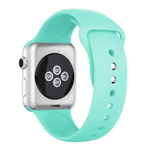 Apple Watch Series 4 44mm silikoneurrem - cyanblå Green