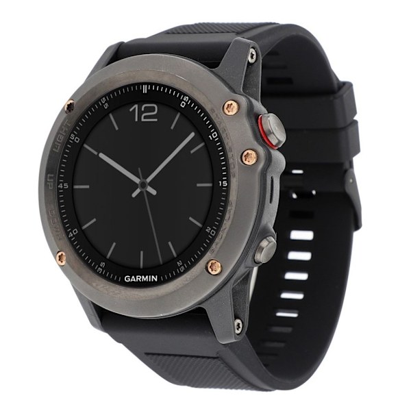 Garmin Fenix 5 22mm silikone Urrem - Sort Black