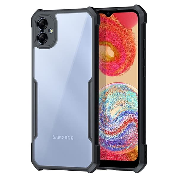 Støtsikkert hybriddeksel for Samsung Galaxy A04e - Svart Black