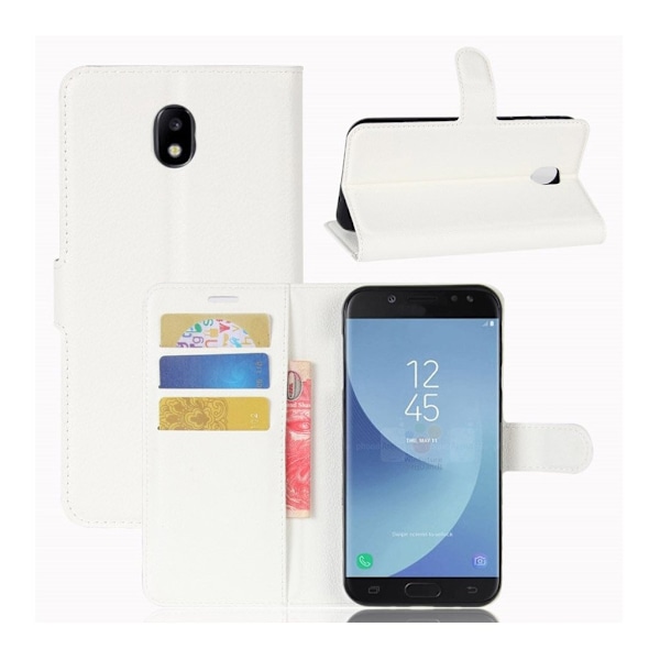 Samsung Galaxy J5 (2017) Lækkert læder etui - Hvid White