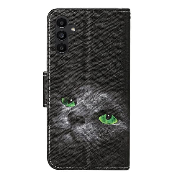 Wonderland Samsung Galaxy A24 4G Flip Etui - Kat Black