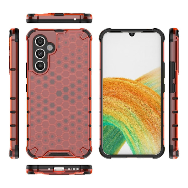Bofink Honeycomb Samsung Galaxy A54 Etui - Rød Red
