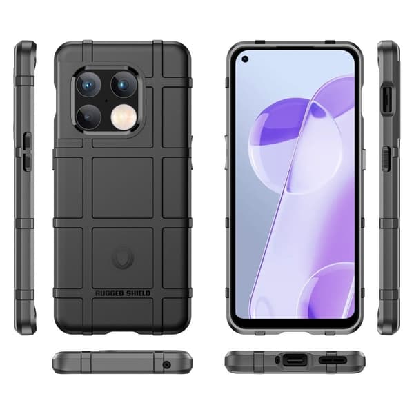 Rugged Shield Suojakotelo OnePlus 10 Pro - Musta Black