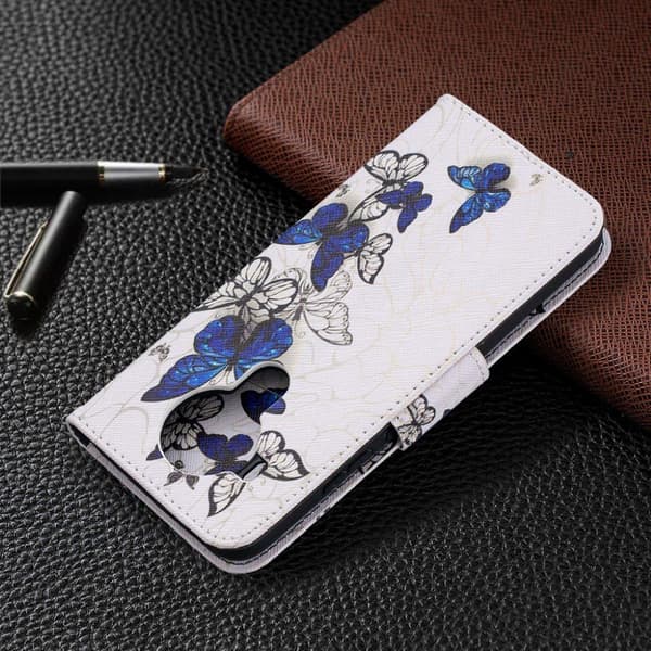 Wonderland Nokia 5.4 flip kuoret - Sininen Perhonen Blue