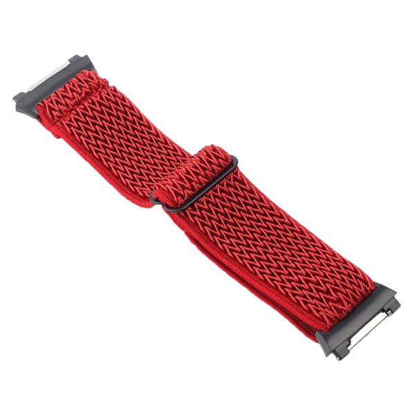 Fitbit Ionic wave pattern nylon watch strap - Red Röd