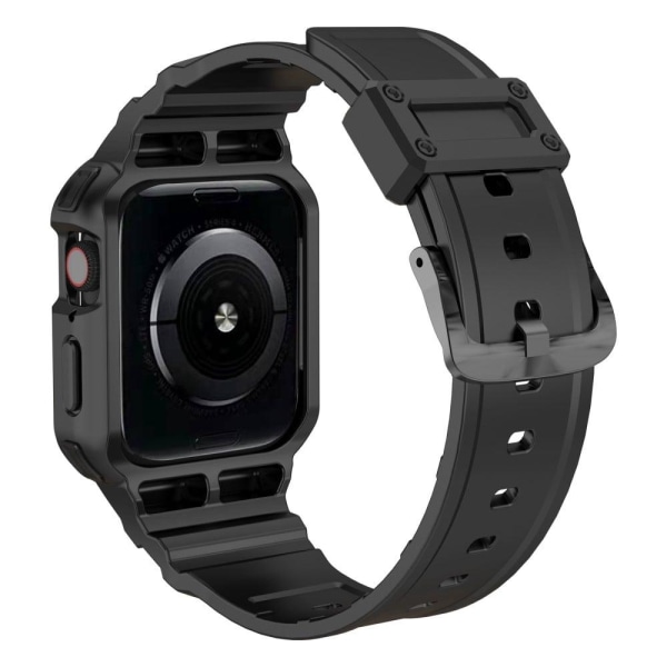 Apple Watch (41mm) integrated cover watch strap - Black Black