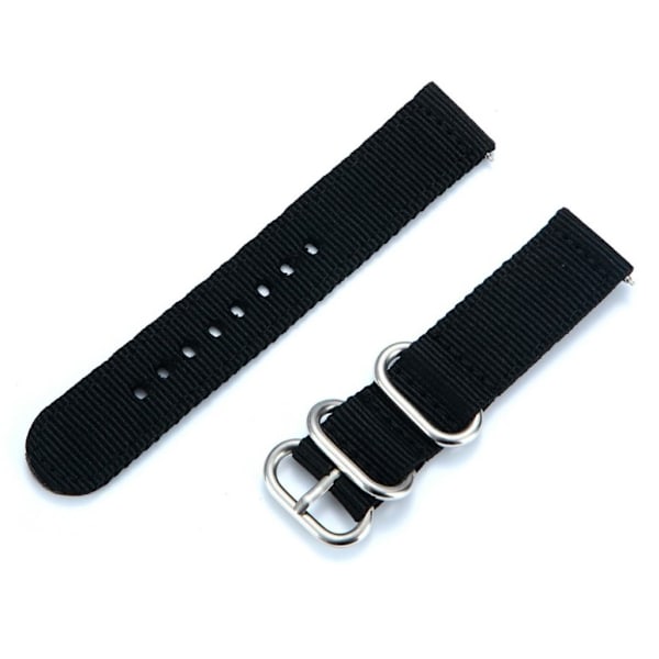 Kolmen soljen kellonauha Garmin-kelloon - Musta Black