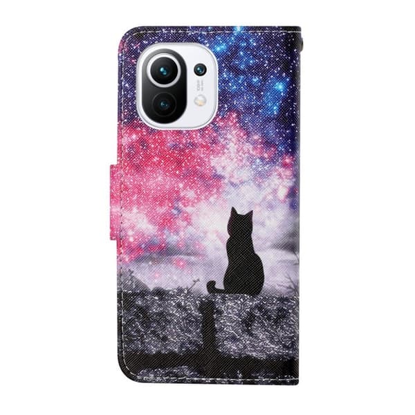 Wonderland Xiaomi Mi 11 Flip Etui - Kat Multicolor