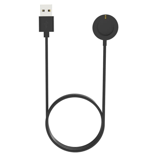 1 m magnetisk USB-opladerkabel til Fossil-ur - Sort Black