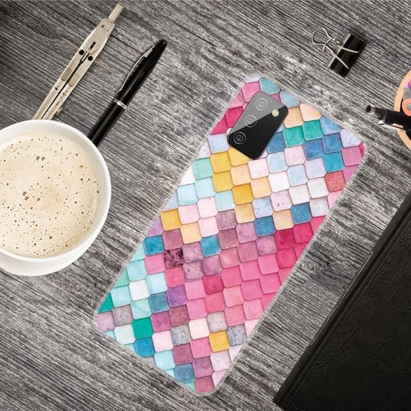 Deco Samsung Galaxy A02s Etui - Fargerik Firkanter Multicolor