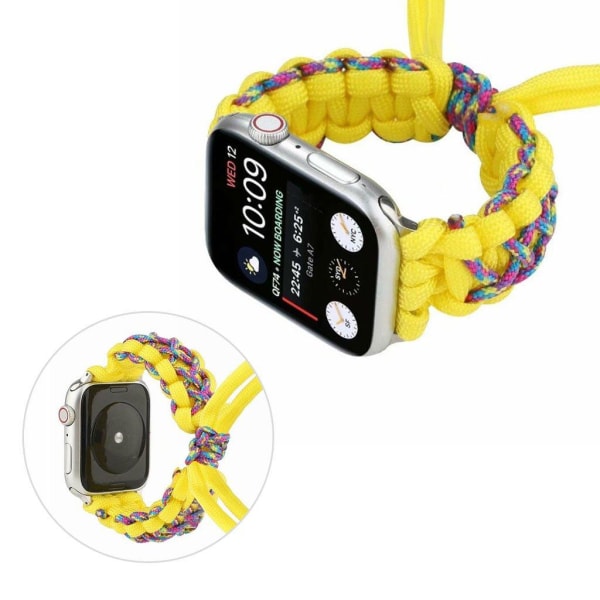 Cool braid style rem til Apple Watch Series 6 / 5 40mm - gul Yellow