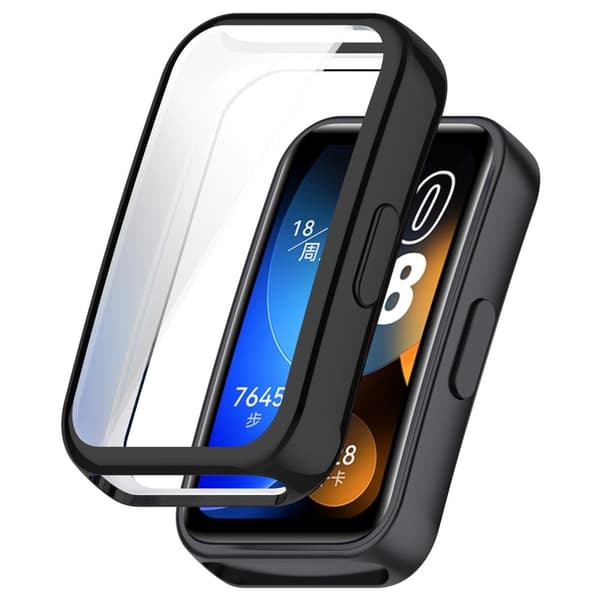 Huawei Band 9 / 9 NFC / 8 / 8 NFC Joustava Watch Suojakotelo Galvanointi Full Coverage Shell - Musta Black