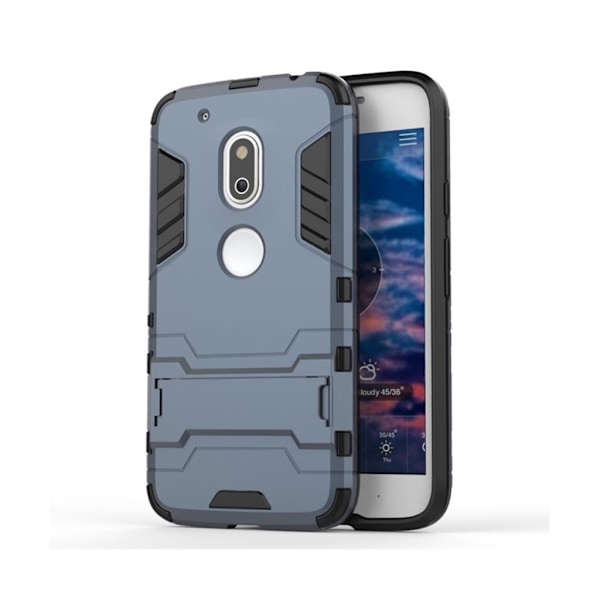 Hårderåde Motorola G4 Play Hybridcover - Mørkeblå Blue