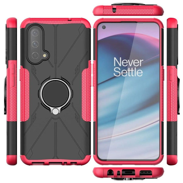 Kickstand-skydd med magnetiskt ark för OnePlus Nord CE 5G - Ros Rosa