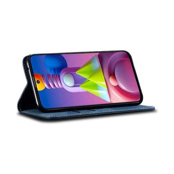 Jeans Samsung Galaxy M51 Flippetui - Blå Blue