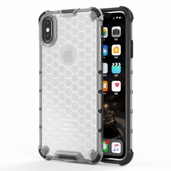 Bofink Honeycomb iPhone Xs Max deksel - Grå Silver grey