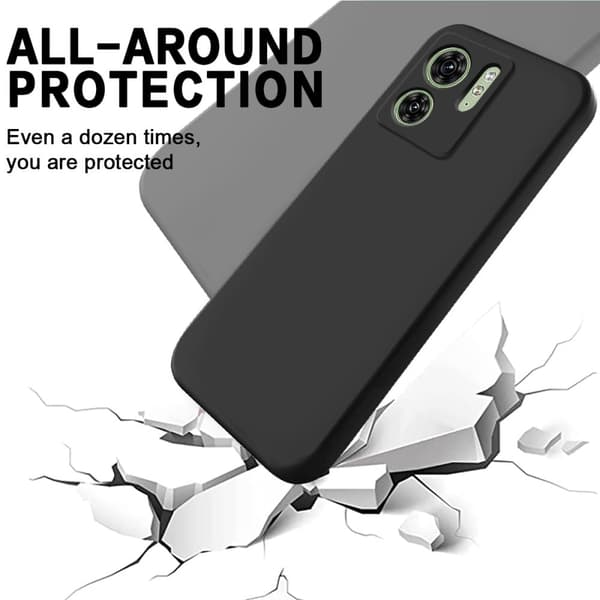 Matte Liquid Motorola Edge (2023) silikone cover - Sort Black